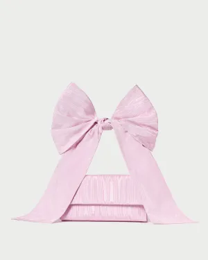 Ramona Pink Moiré Bow Bag