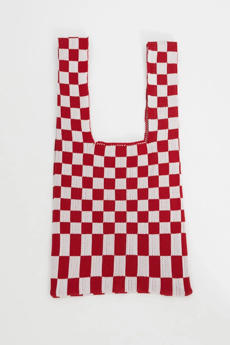 Red Crochet Bag