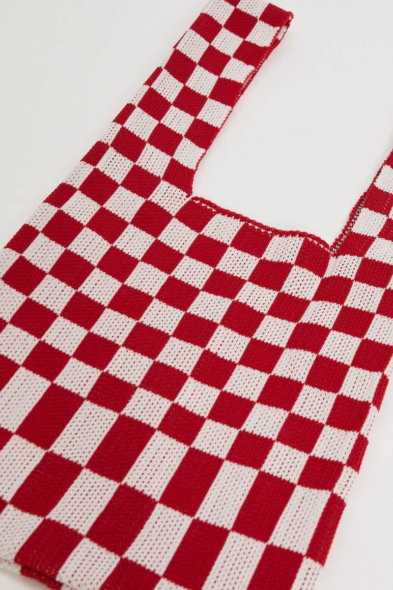 Red Crochet Bag