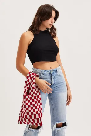 Red Crochet Bag
