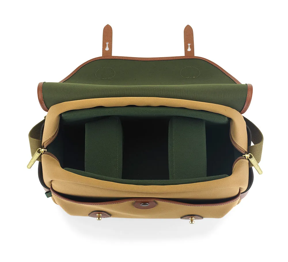 S4 Camera Bag - Khaki Canvas / Tan Leather