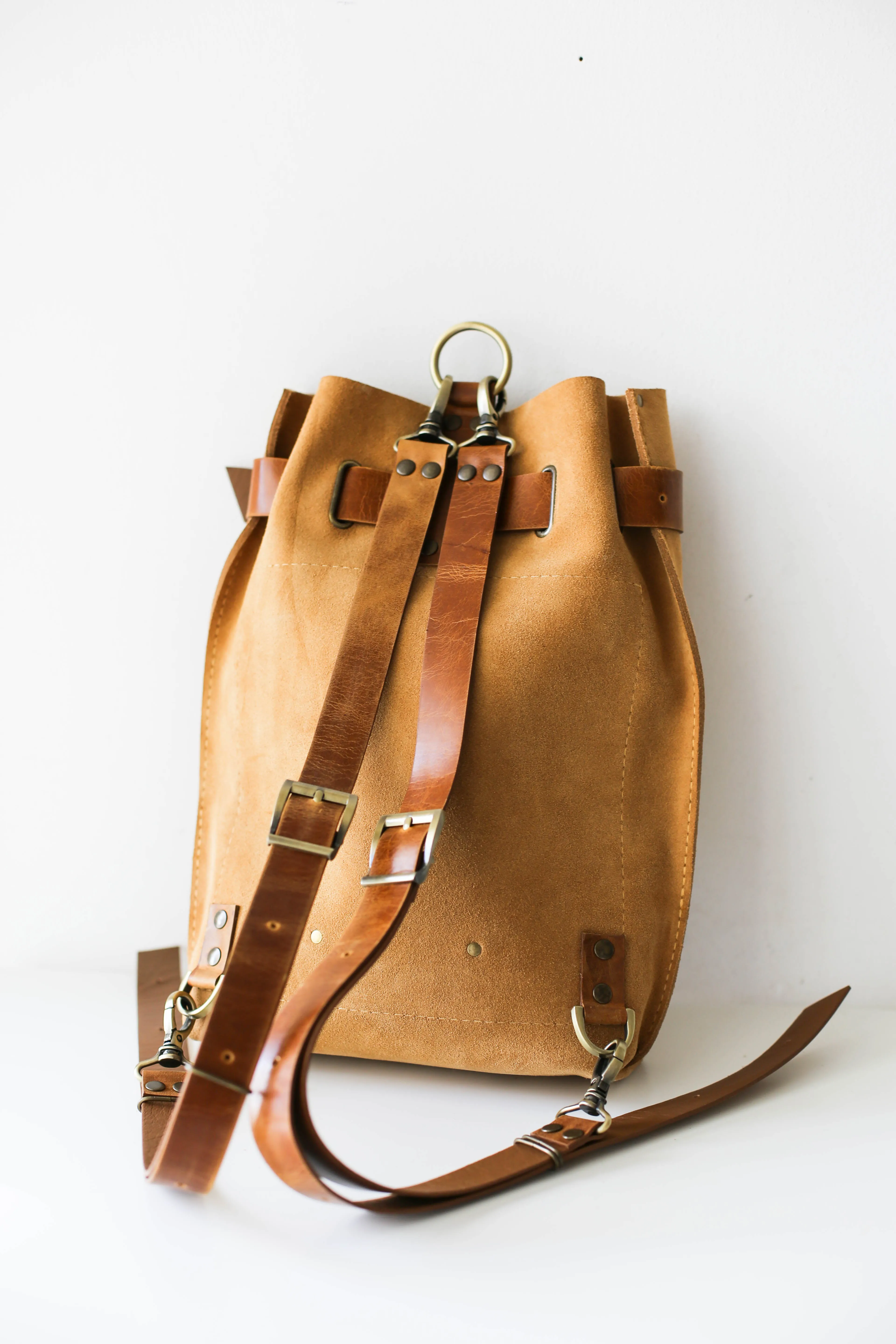 Sahara Suede Sling Backpack