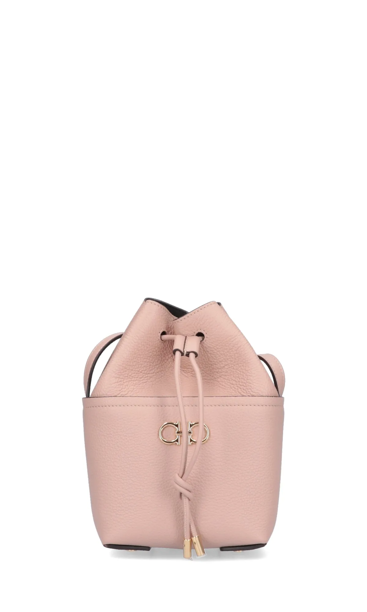 Salvatore Ferragamo Gancini Drawstring Bucket Bag