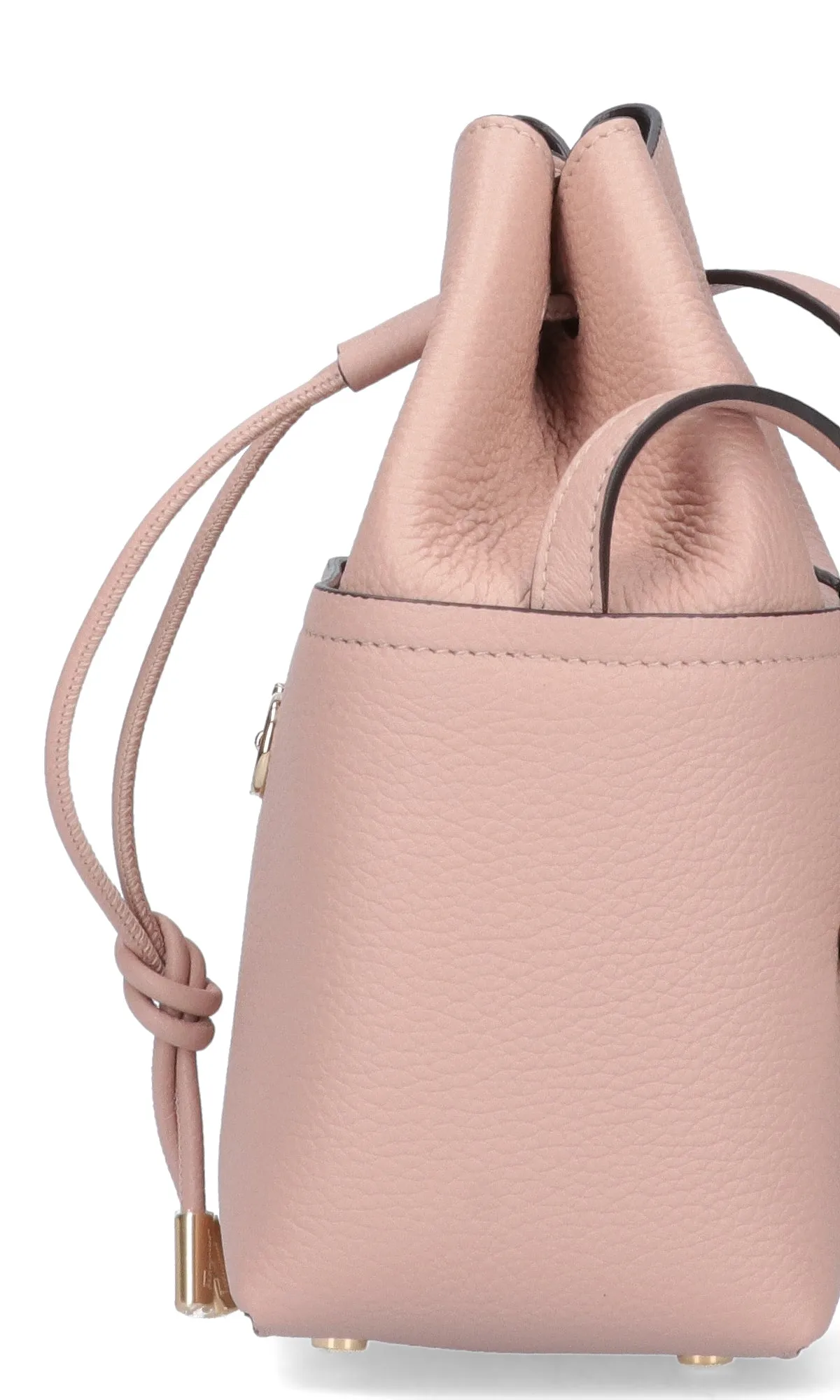 Salvatore Ferragamo Gancini Drawstring Bucket Bag