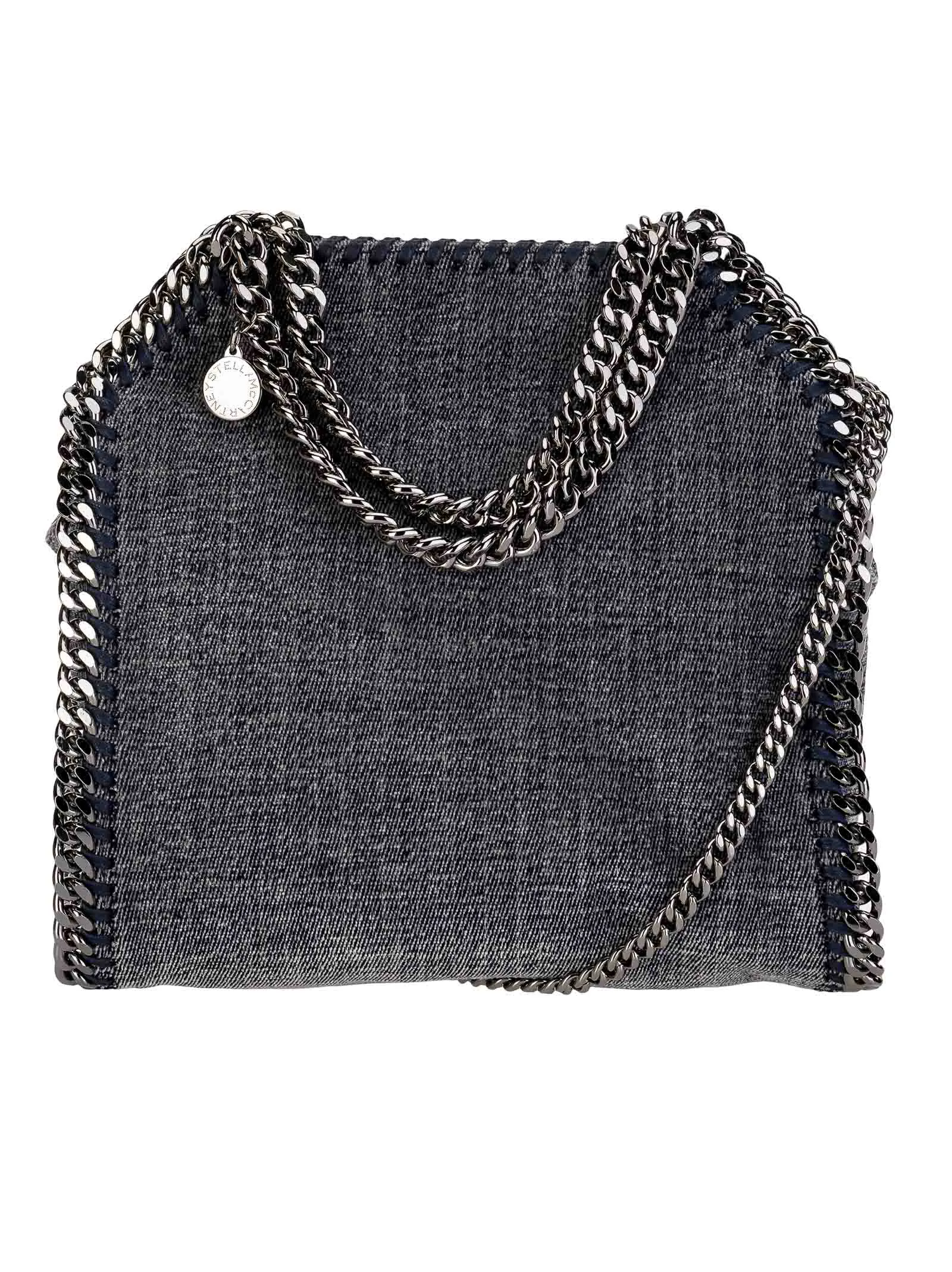 Stella McCartney Denim Chain-Link Tote Bag