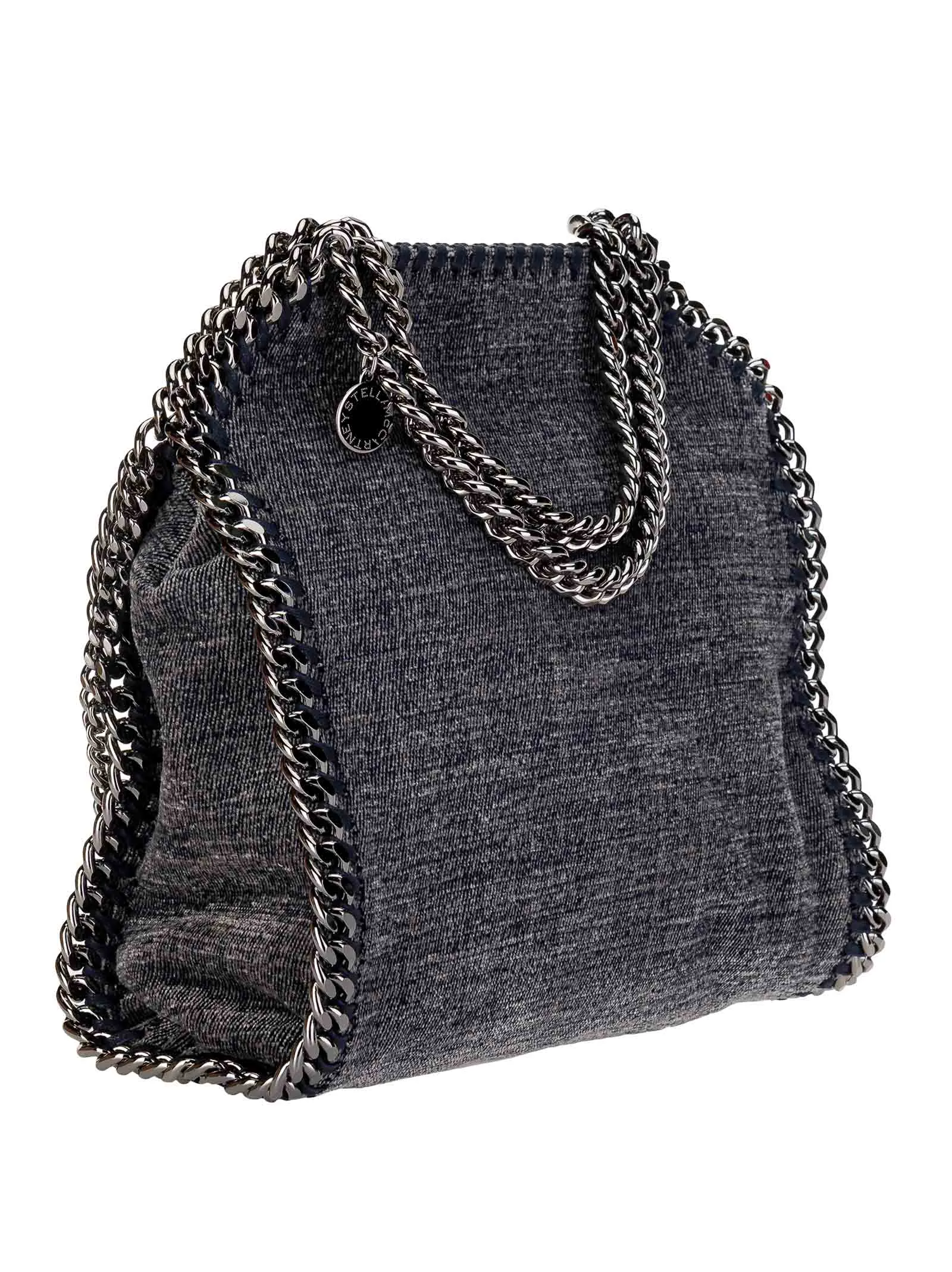 Stella McCartney Denim Chain-Link Tote Bag