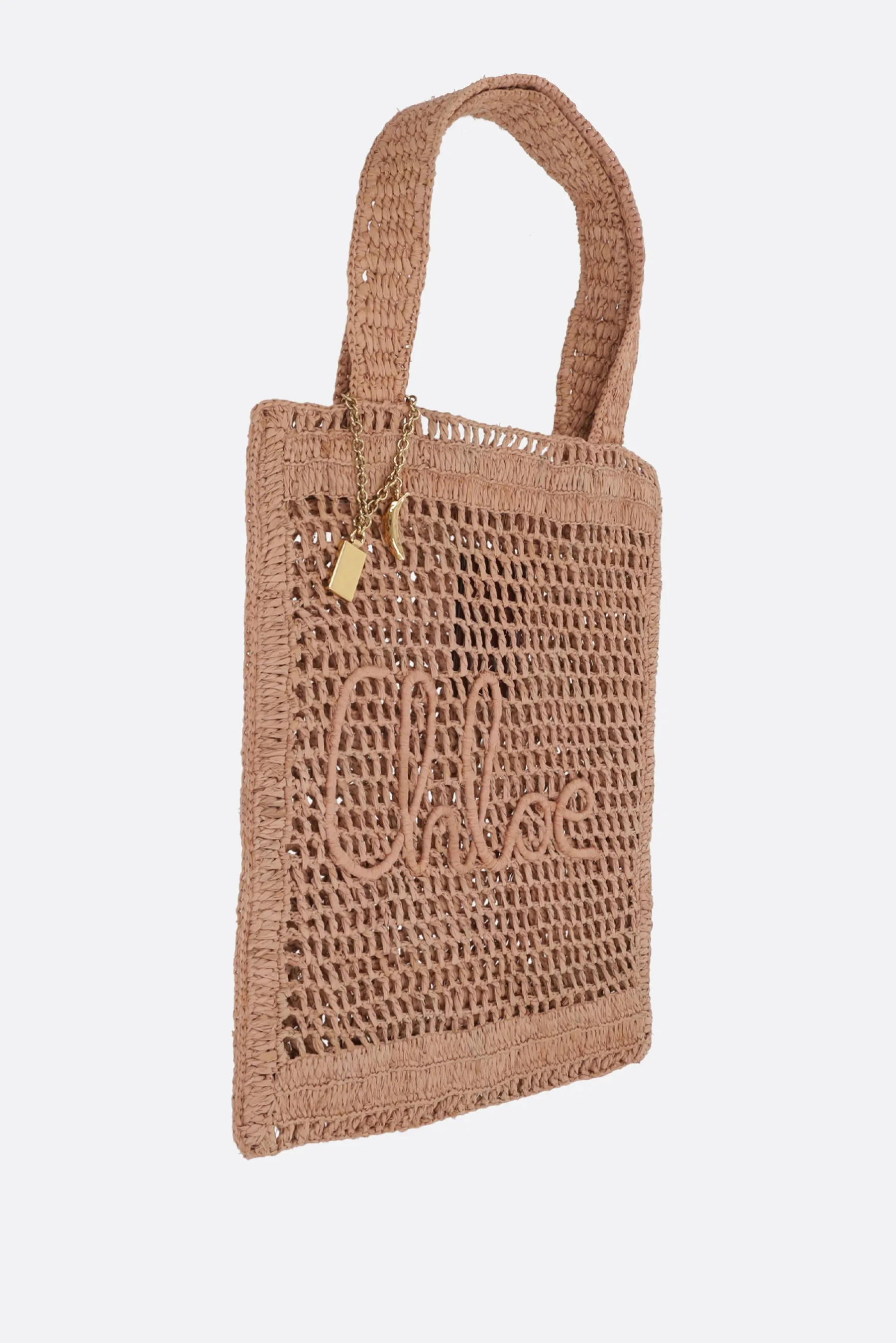 Summer Banana tote bag in raffia