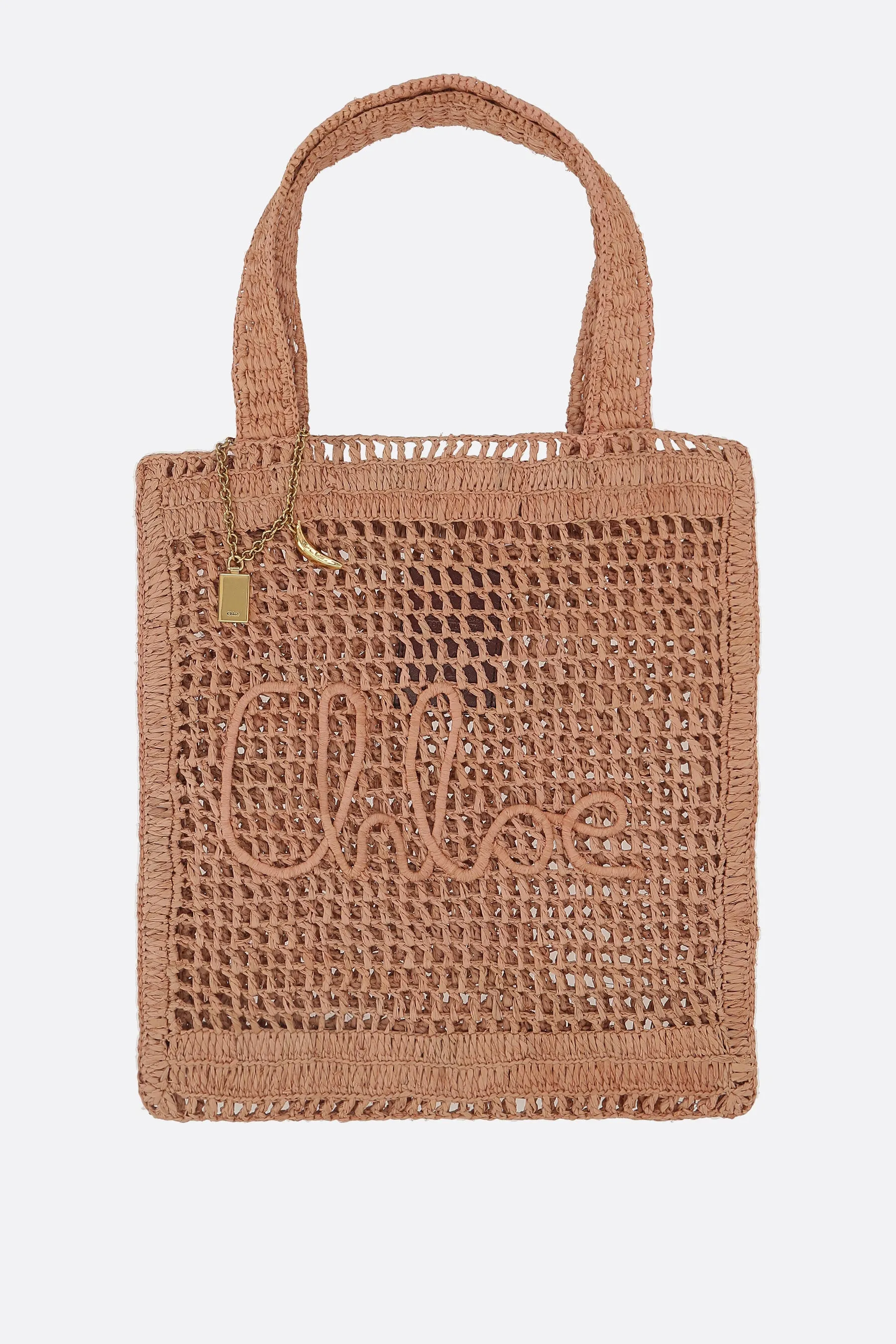 Summer Banana tote bag in raffia