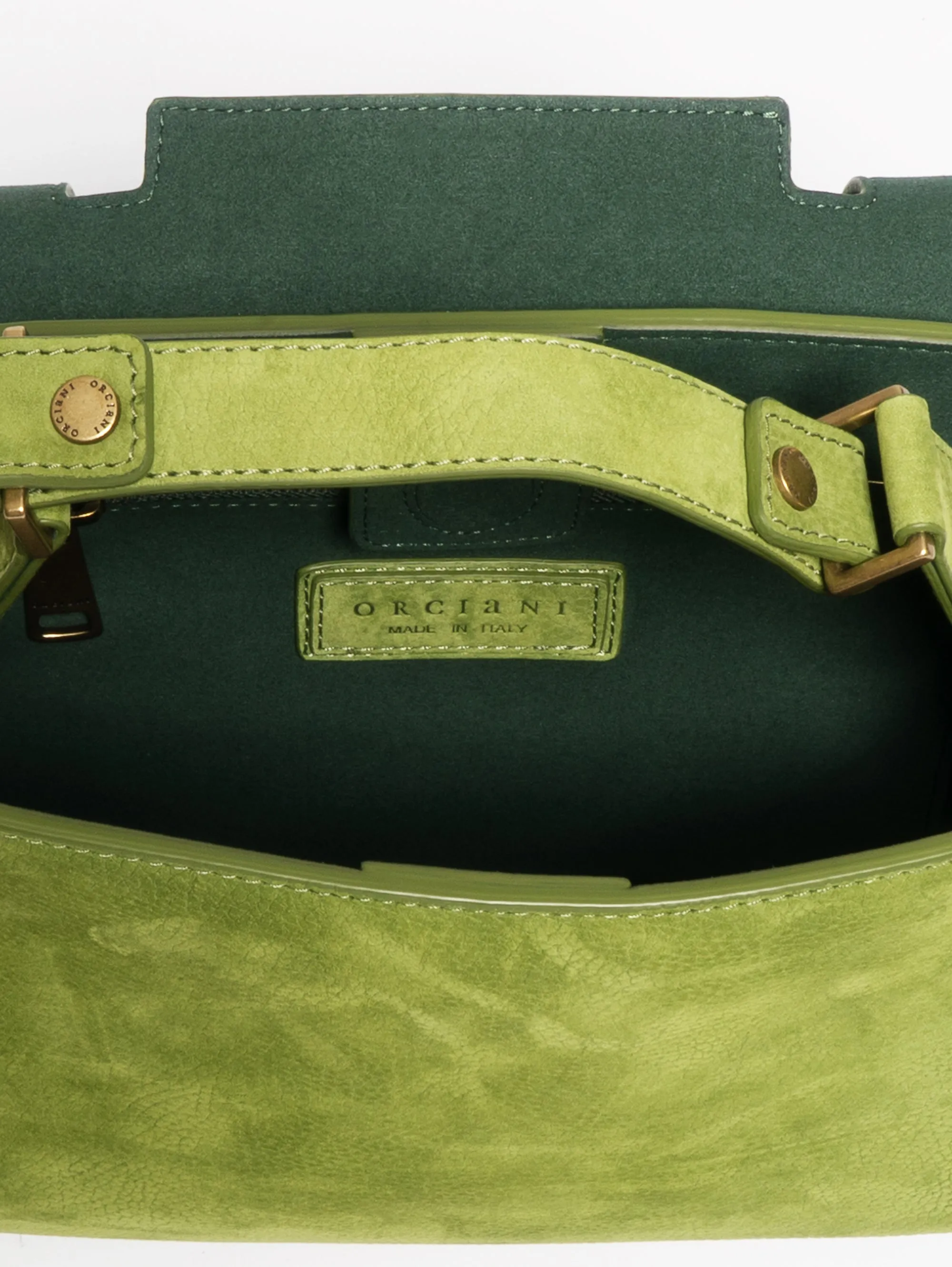 Sveva Bag in Green Suede