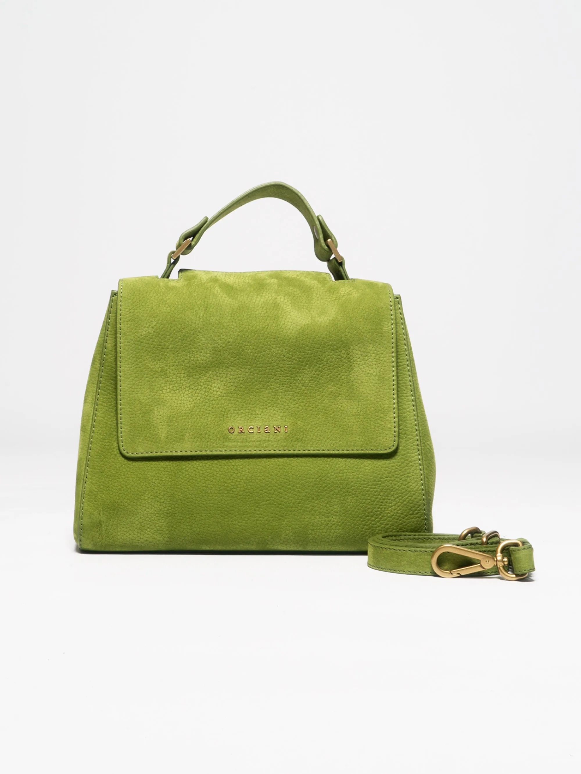 Sveva Bag in Green Suede