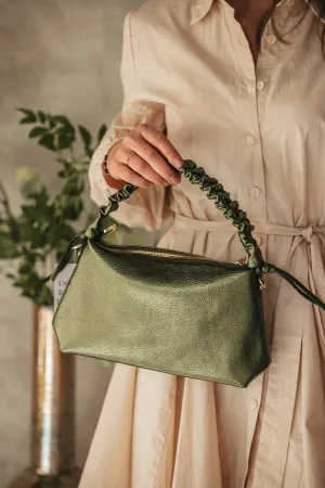 Tas Linde leer metallic green
