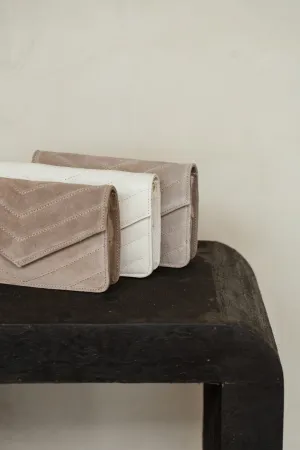 Tas Roos taupe suede