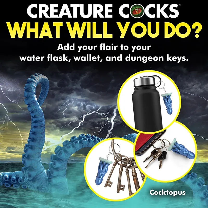 THE CREATURE COCKS COCKTOPUS KEYCHAIN