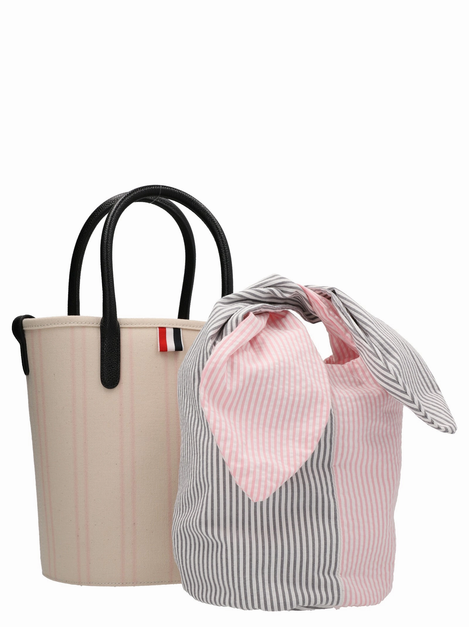 Thom Browne Logo Batch Bucket Bag