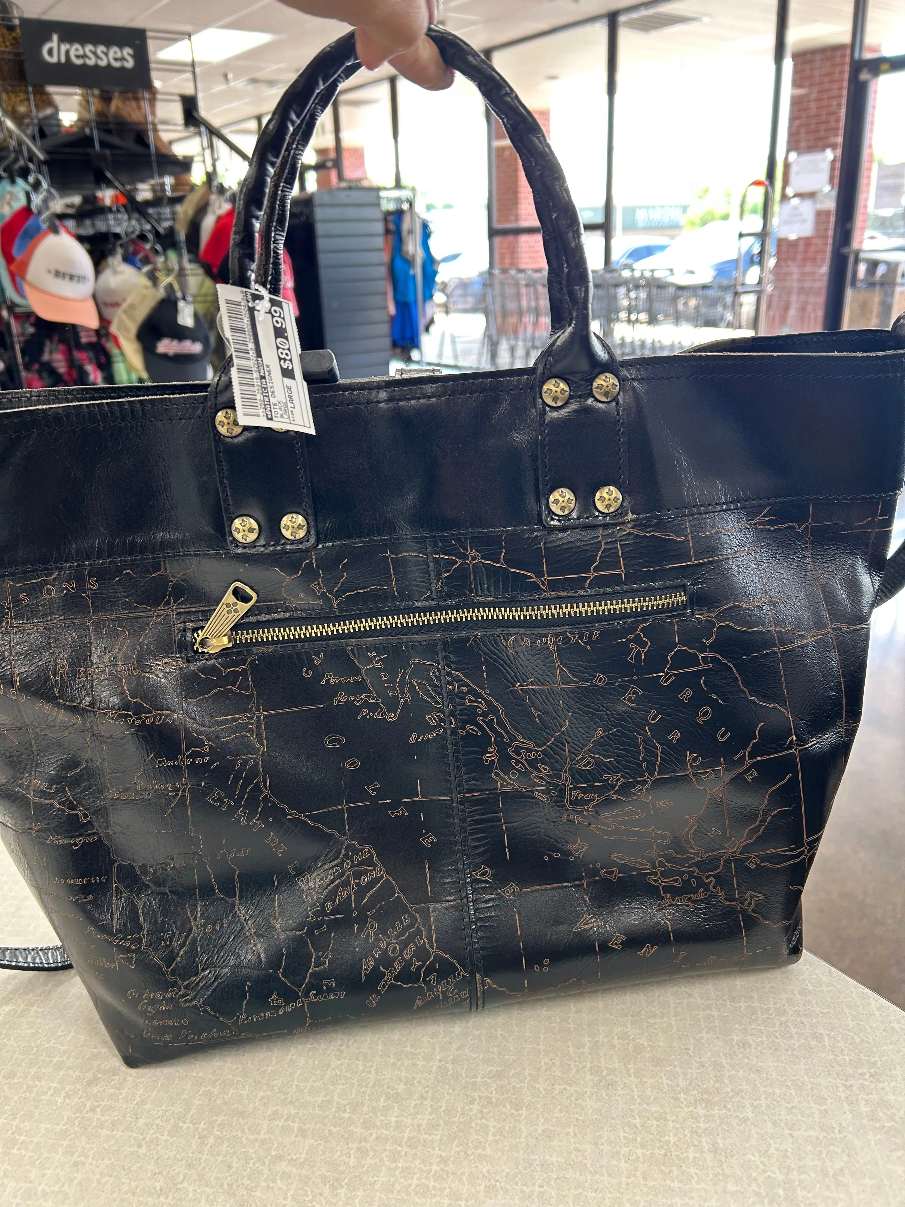 Tote Designer By Patricia Nash In Black, Size:Large