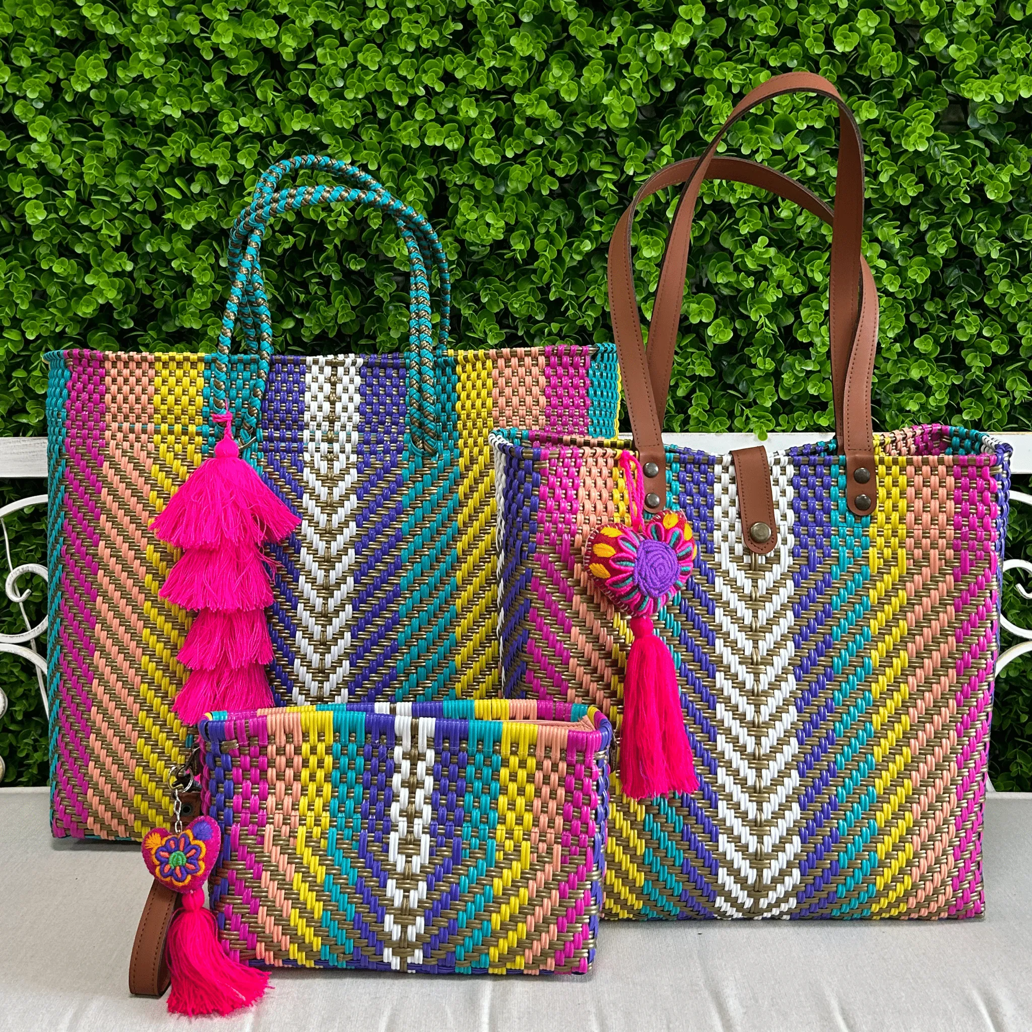 Upcycled Handwoven Handbags - Marygold BUNDLE