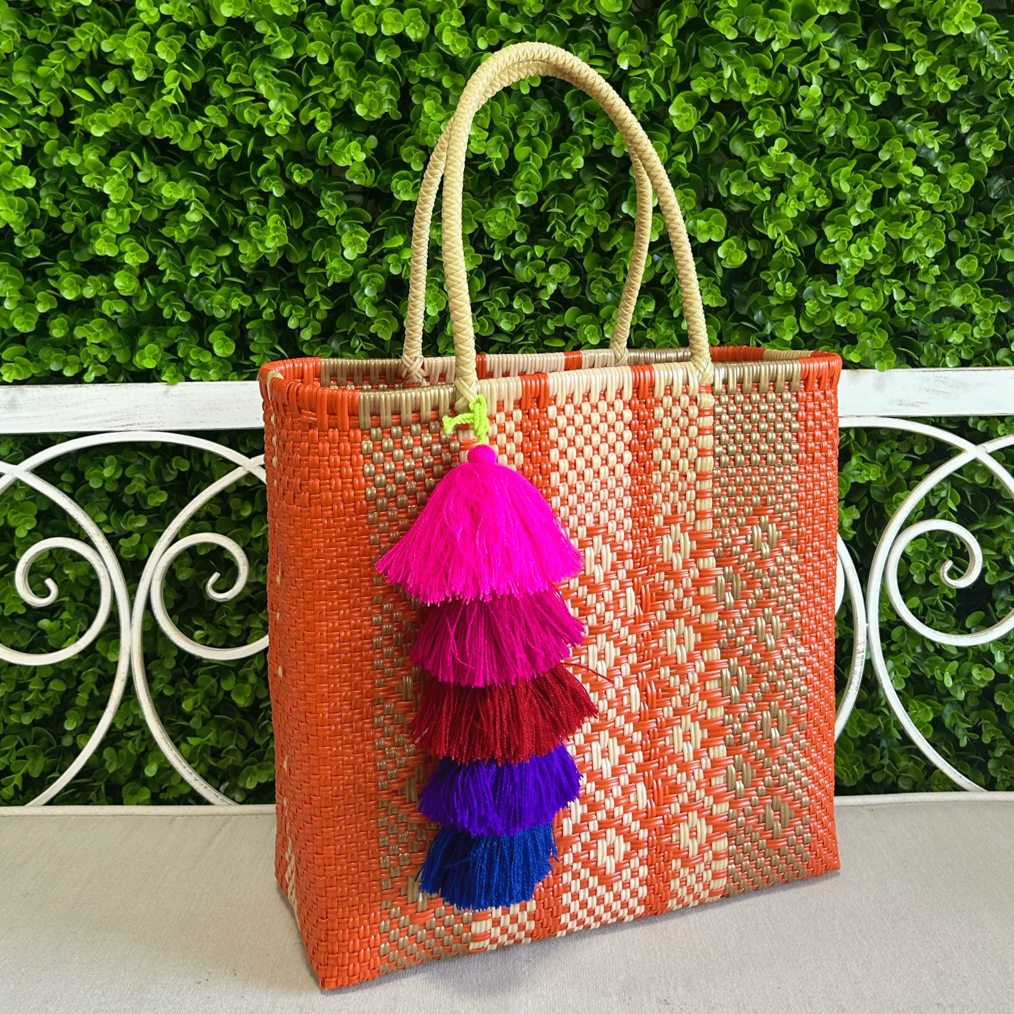 Upcycled Handwoven Handbags - Orange Crush BUNDLE