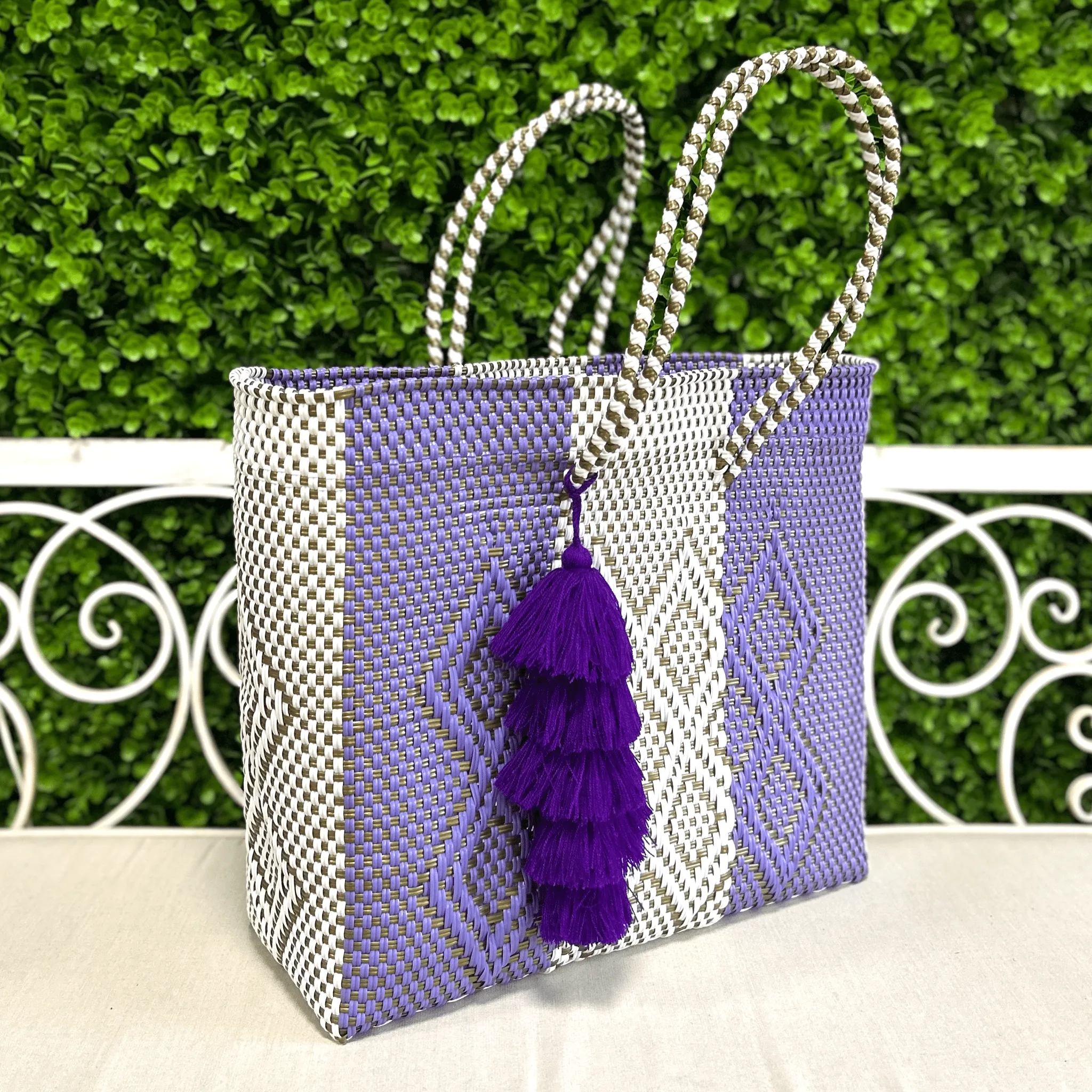 Upcycled Handwoven Handbags - Purple Rain BUNDLE