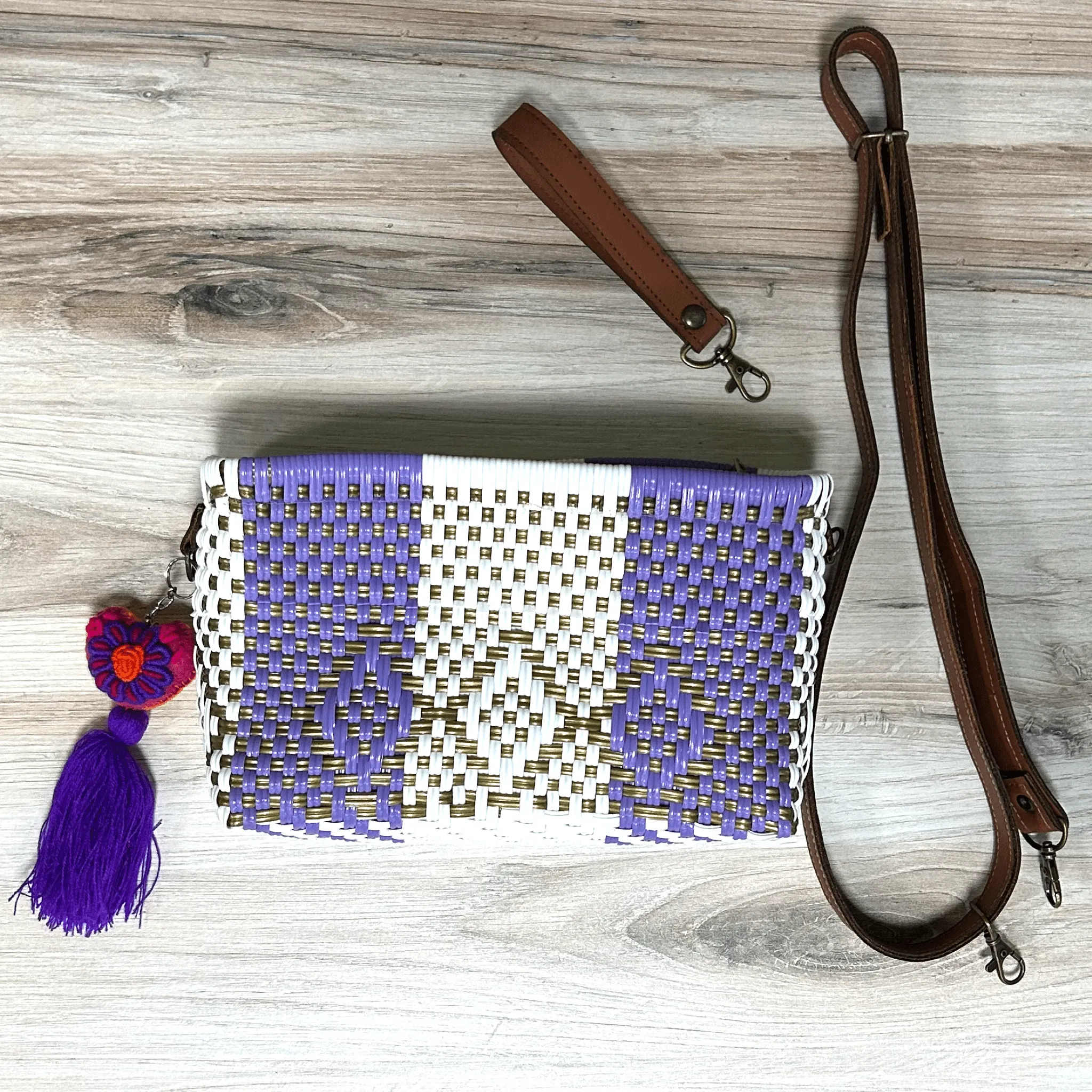 Upcycled Handwoven Handbags - Purple Rain BUNDLE