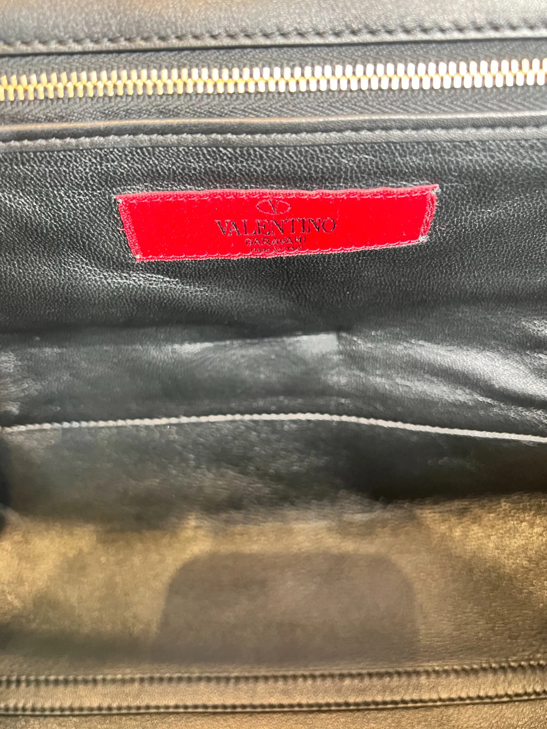Valentino Black Leather Satchel