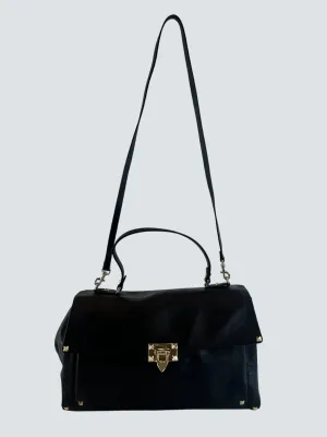 Valentino Black Leather Satchel