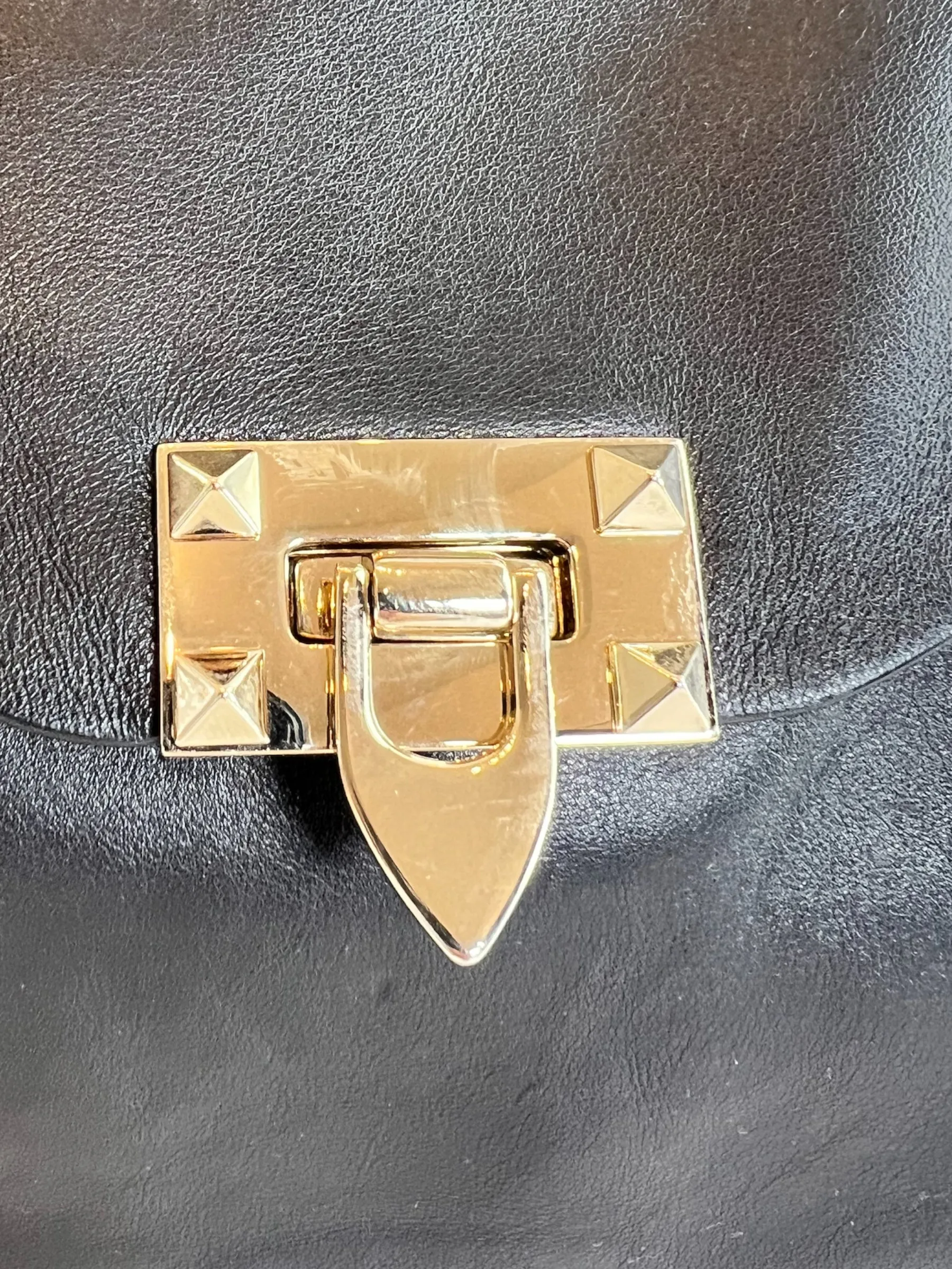 Valentino Black Leather Satchel