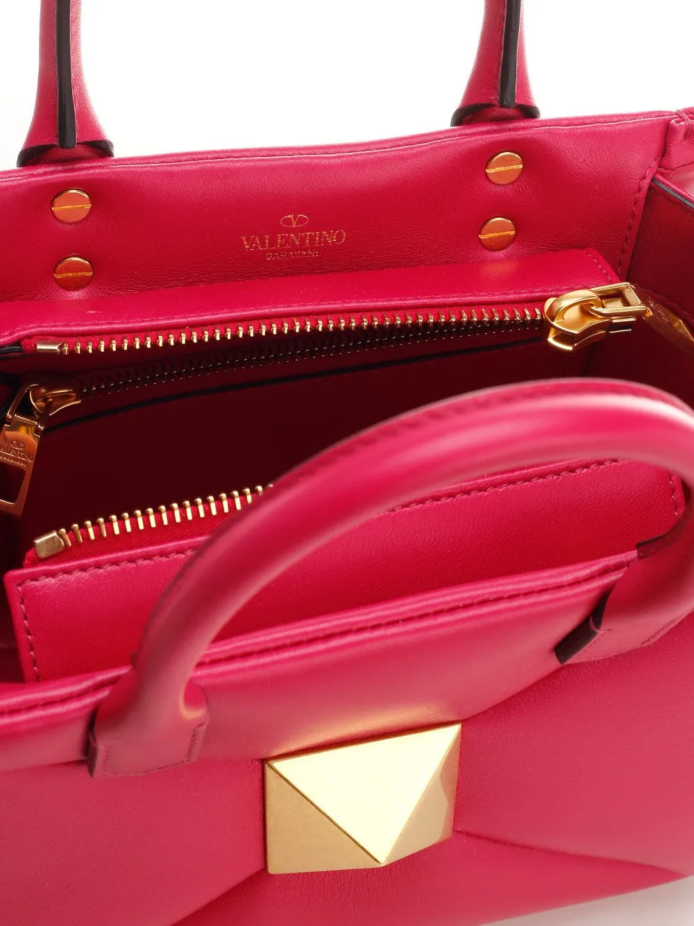 Valentino Garavani Roman Stud Quilted Tote Bag