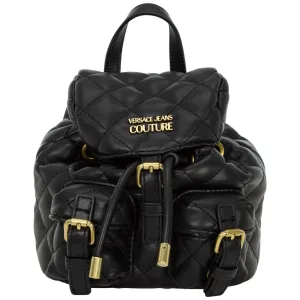 Versace Jeans Couture Logo Plaque Quilted Backpack