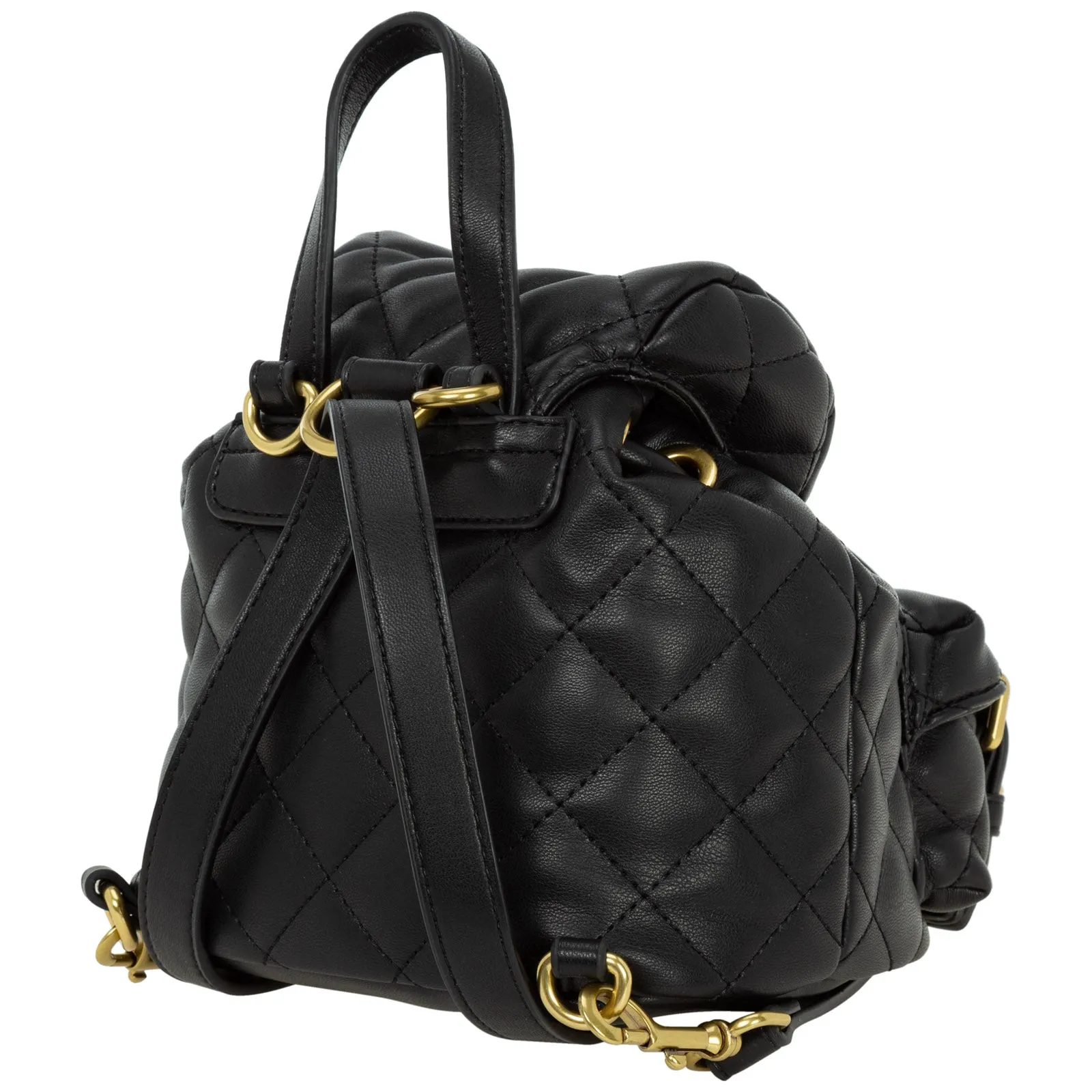 Versace Jeans Couture Logo Plaque Quilted Backpack