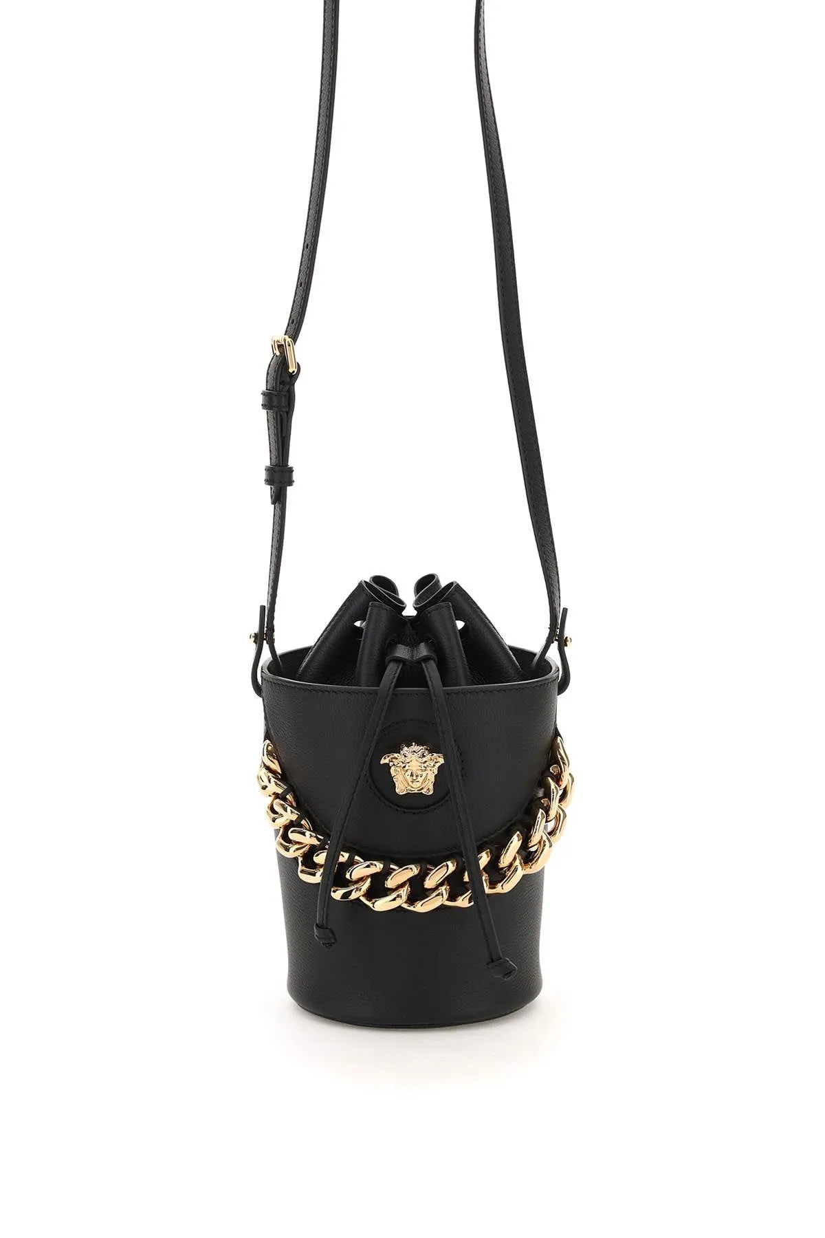 Versace Medusa Head Drawstring Bucket Bag