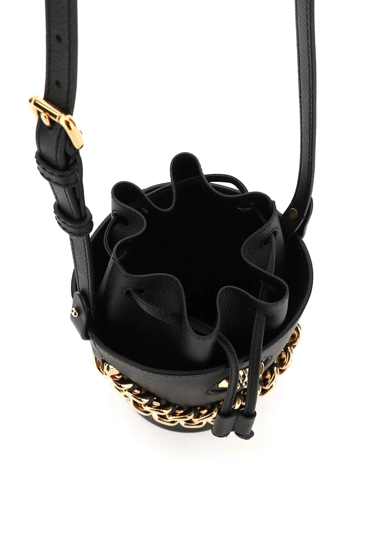 Versace Medusa Head Drawstring Bucket Bag