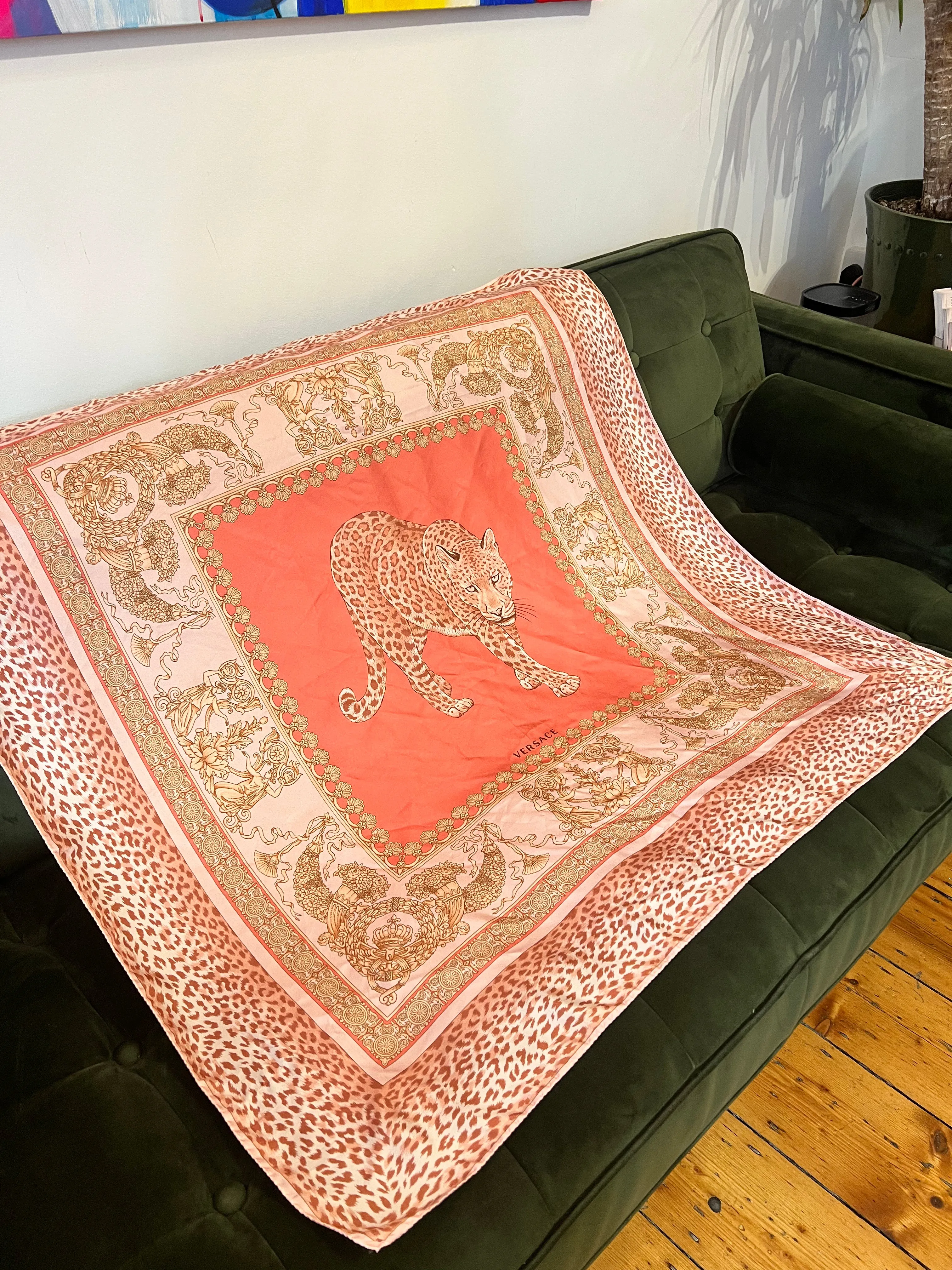 Versace Pink Scarf
