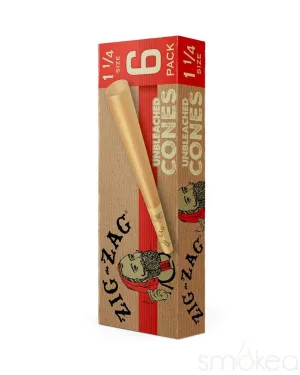 Zig Zag 1 1/4 Unbleached Paper Cones (6-Pack)